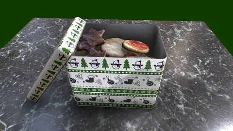 German Christmas Cookies 3d Render